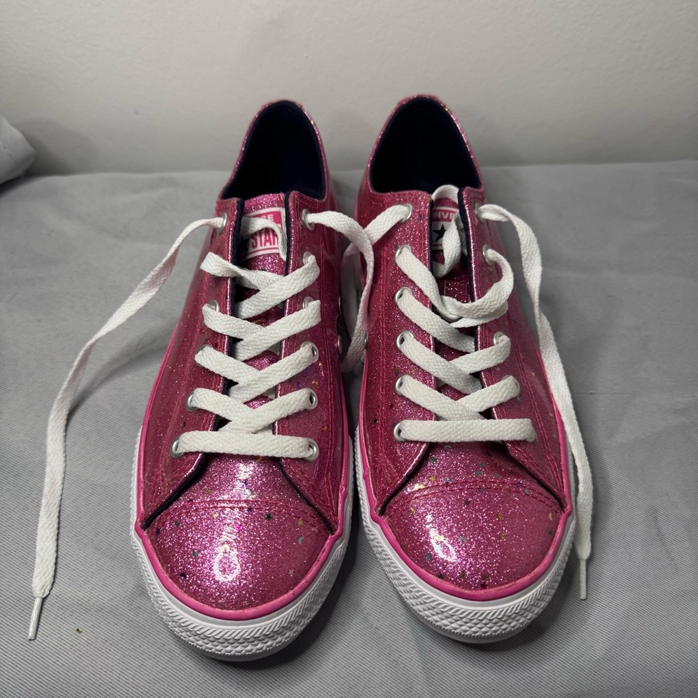 Converse Kids' Shimmering Pink Sneakers
